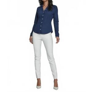 NEW 7DIAMONDS luxe wrinkle free blouse in midnight